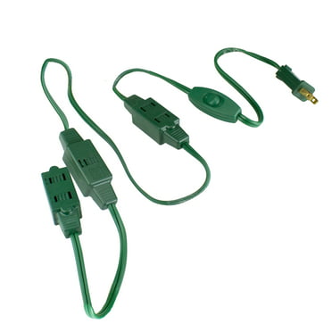 Do It Best Global Sourcing Extension Cords XM-PT2182-15X-GR Christmas Tree Extension Cord 